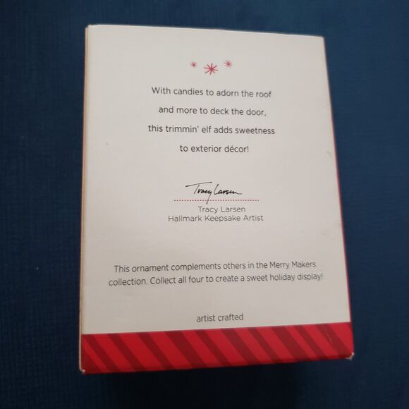 Hallmark Keepsake Ornament Candy Dandy Elf 2014 Christmas Collectible - Picture 2 of 3